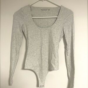 Abercrombie & Fitch Light Gray Bodysuit